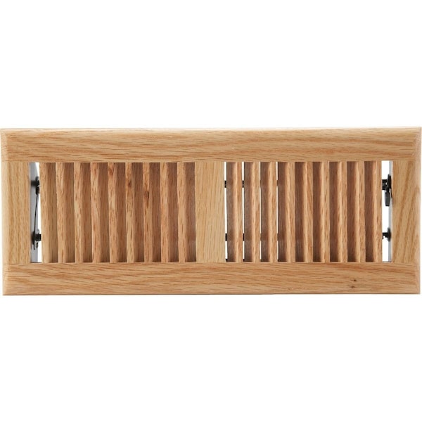 Home Impressions 4 In. x 12 In. Light Oak Floor Register WF0412L0 - main